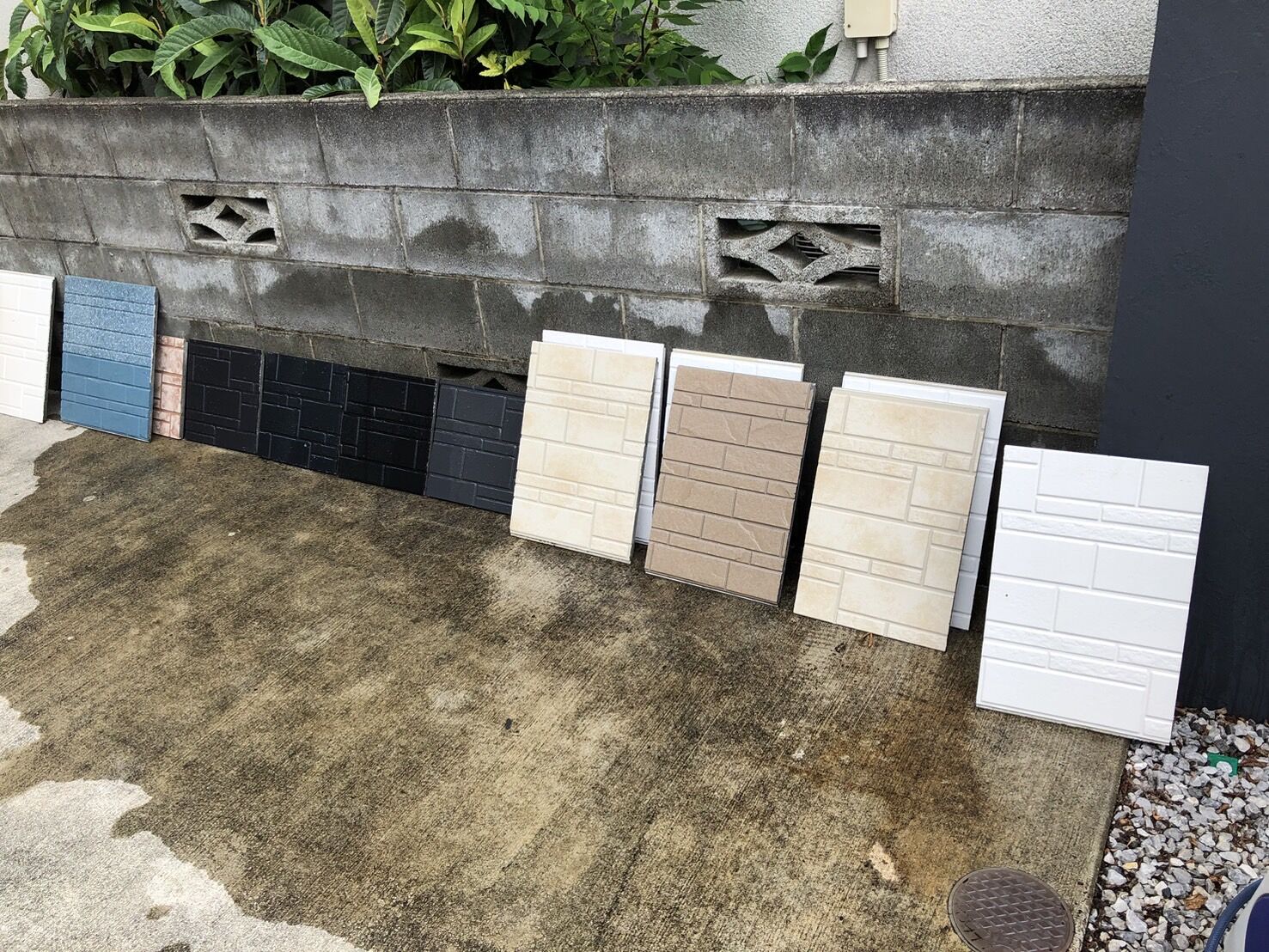 塗装のサンプル塗り板作成致しました✨